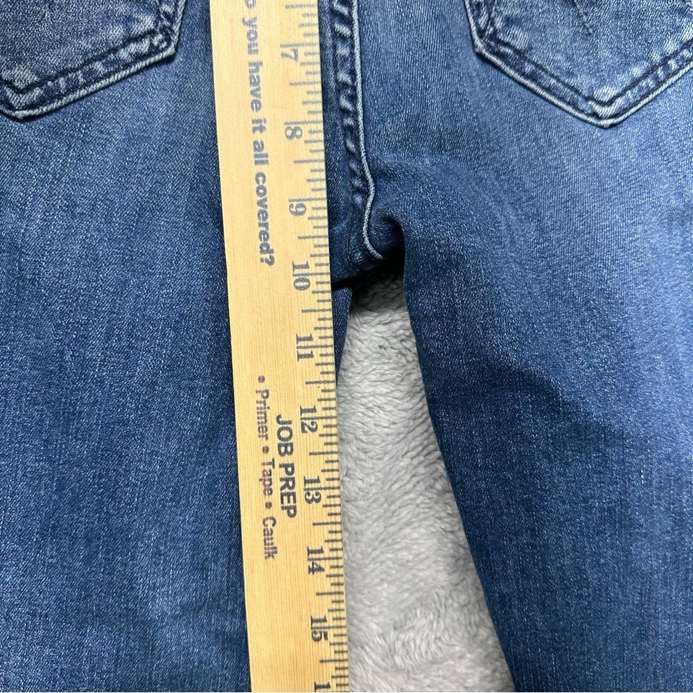 Mother The Dazzler Ankle Fray Mid Rise Distressed Jeans Size 25 Weekend Warrior - Picture 10 of 12